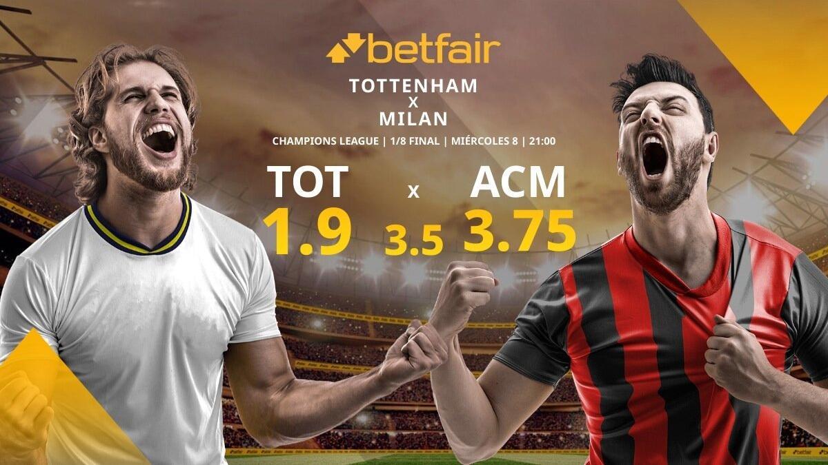 Tottenham Hotspur FC vs. AC Milan: alineaciones, horario, TV, estadísticas y pronósticos
