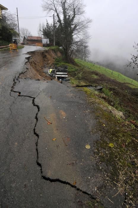 Temporal en Asturias: La zona donde se produjo el accidente mortal en Laviana