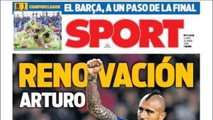 Portada de Sport del 22 de abril