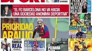El futuro de Araujo, el Madrid ya está en Londres y Lautaro se queda en el Inter, en las portadas de hoy