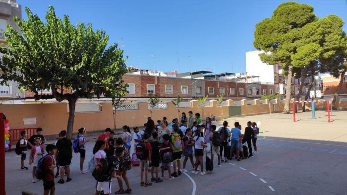 Alumnos del colegio García Lorca en una imagen de archivo.