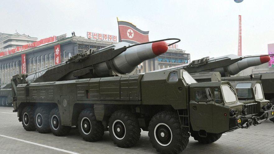 Imagen de misiles en Corea del Norte.