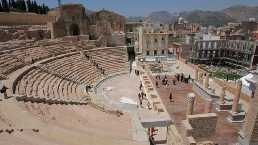 Vista panorámica del Teatro Romano de Cartagena