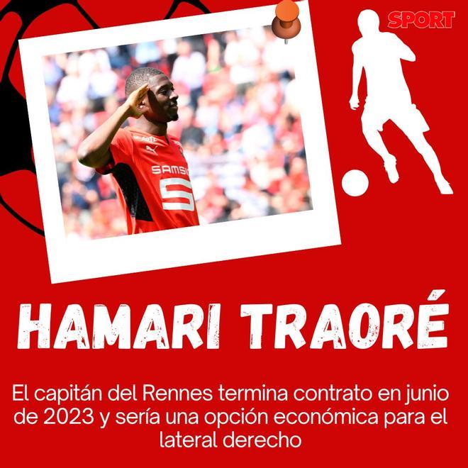 Se negocia por Hamari Traoré, del Rennes, el último nombre en salir