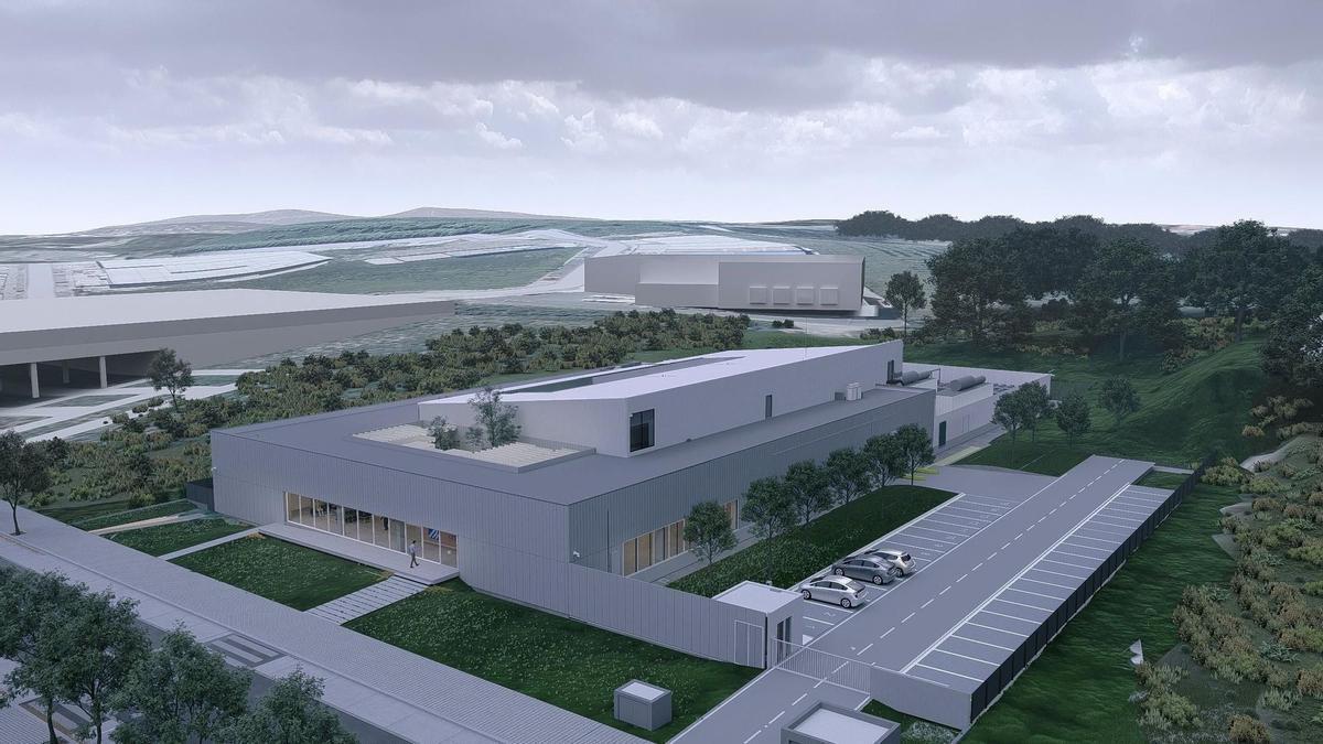 Imagen virtual del futuro edificio del CESGA, en el polígono de A Sionlla.