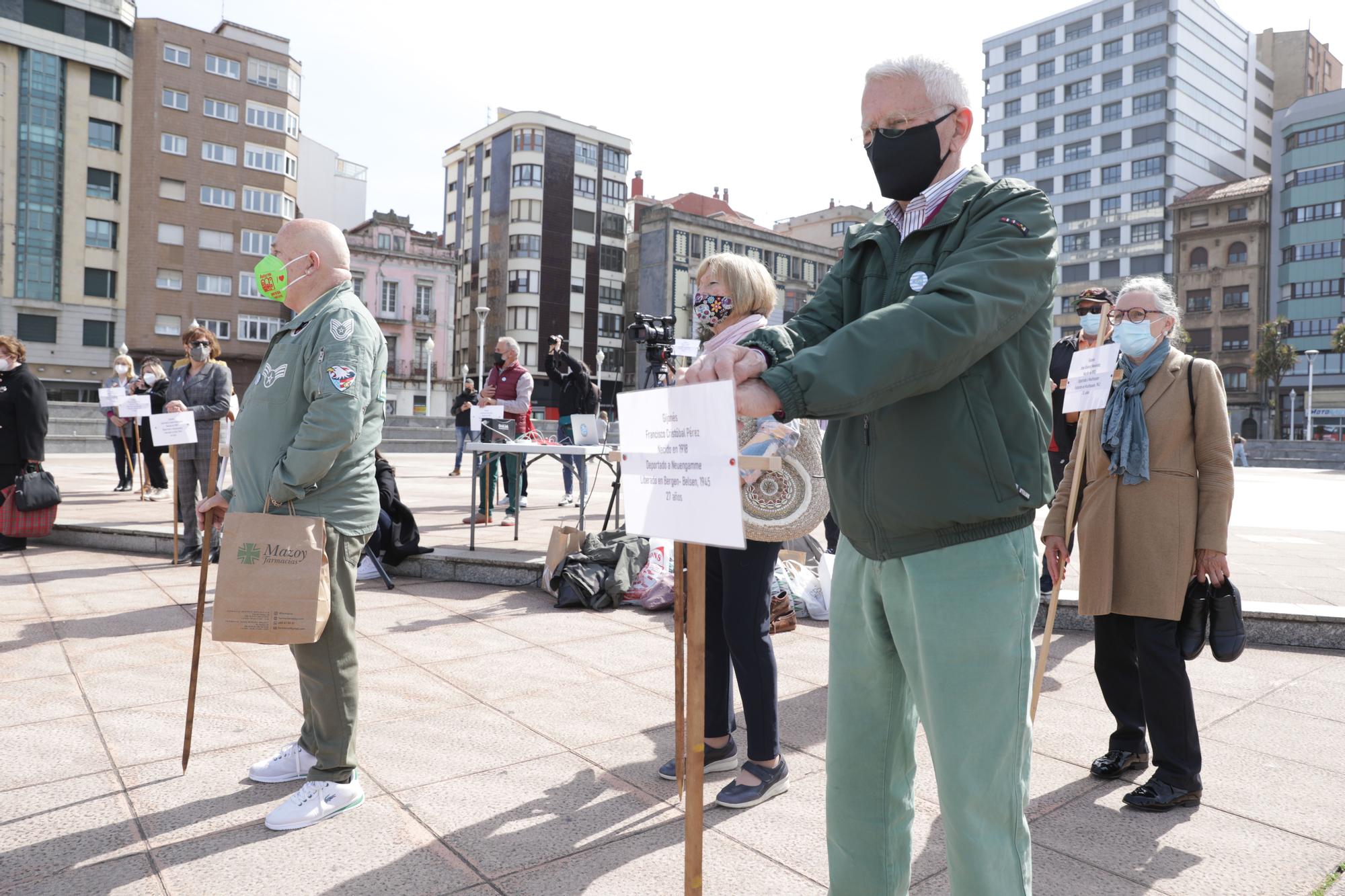 Homenaje a las víctimas de nazismo en Gijón