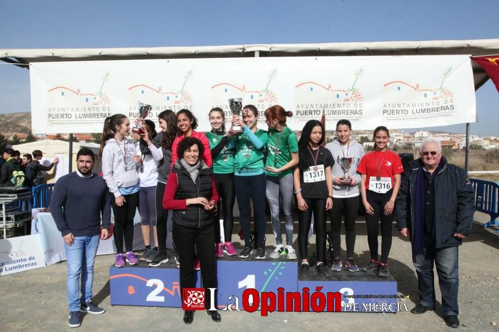 Final Regional de Cross Escolar: entrega de medallas