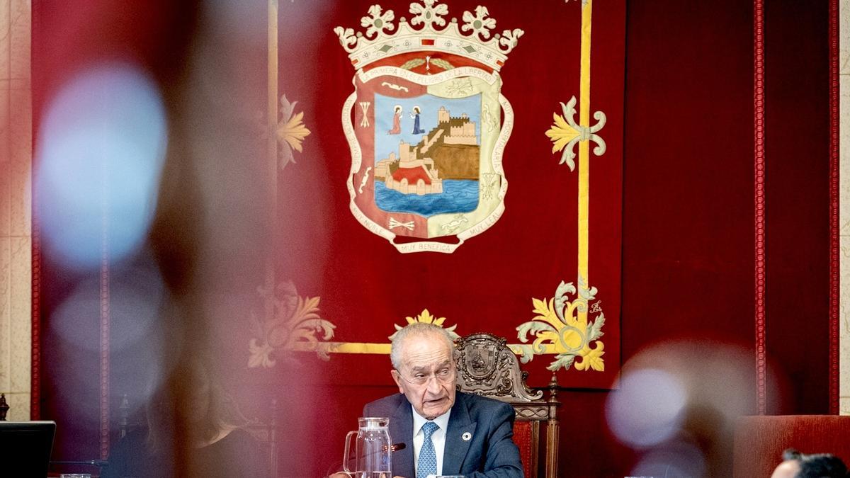 Francisco de la Torre, durante el Pleno ordinario de mayo.