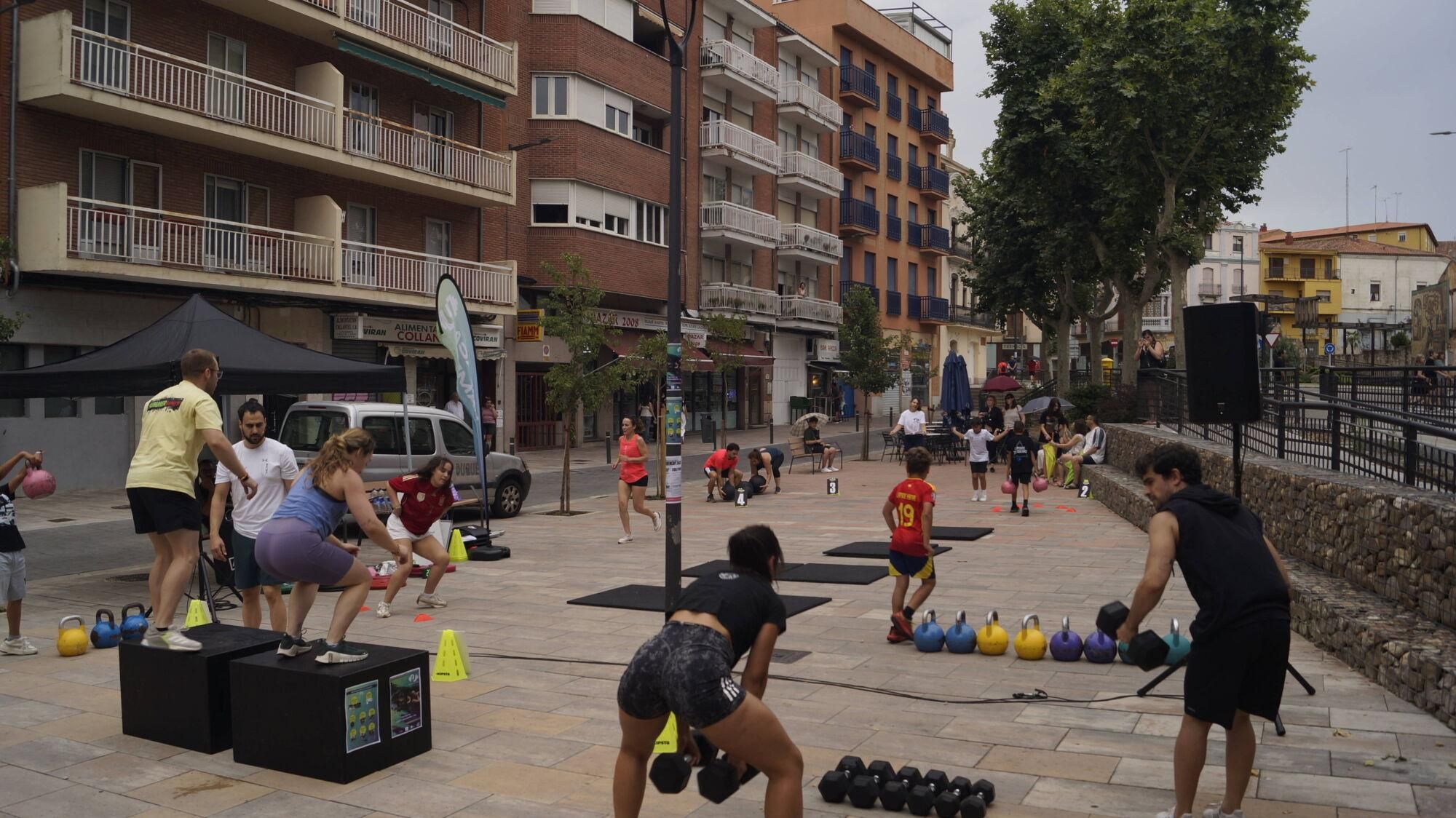 Exhibición de halterofilia y CrossFit en Plaza de la Puebla, Zamora.