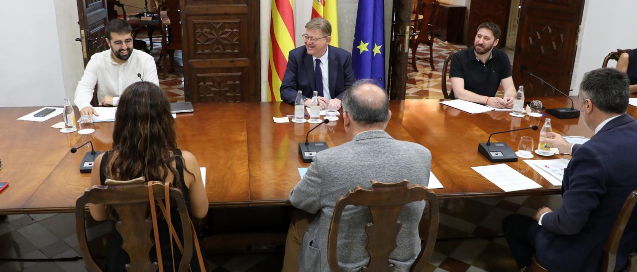 Reunión de evaluación y seguimiento de los fondos europeos a la Comunitat Valenciana presidida por Ximo Puig.