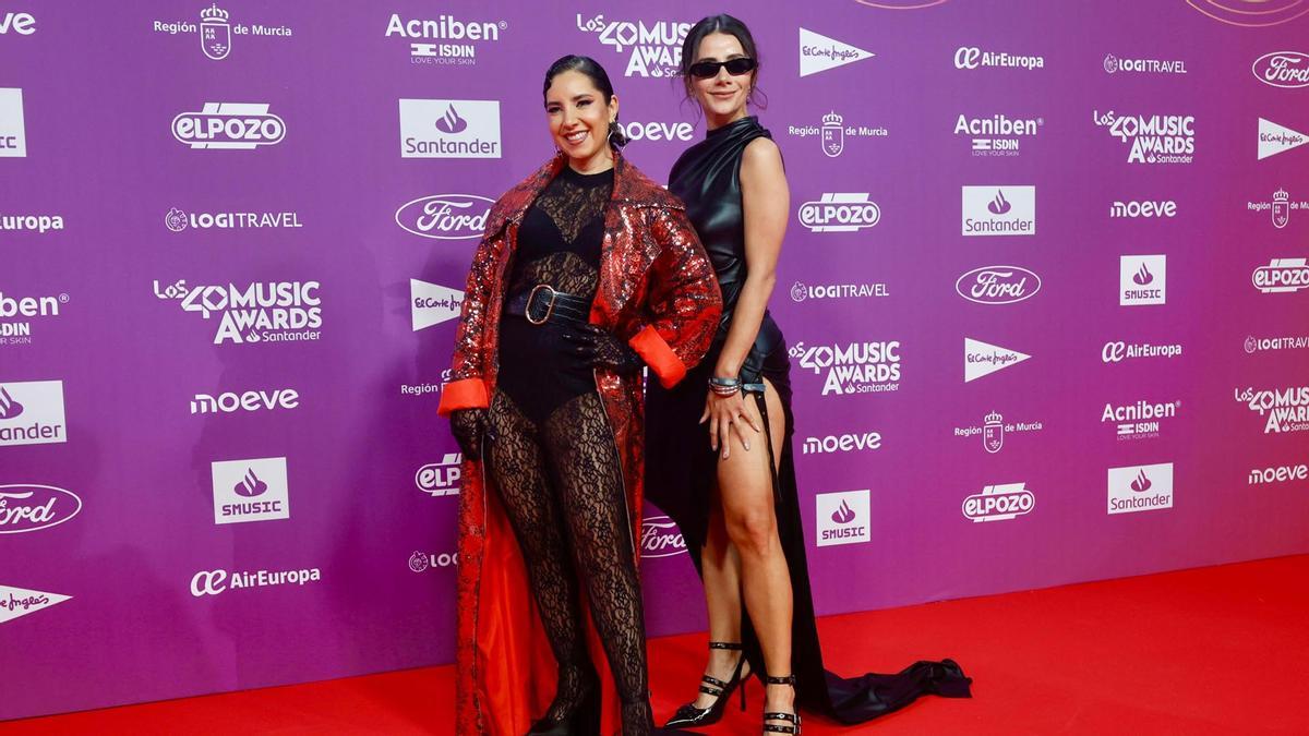 La alfombra roja de los 40 Music Awards en el Roig Arena de Valencia