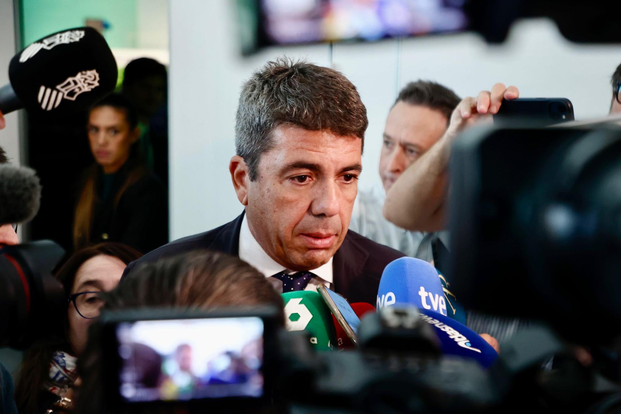 Primer acto de Carlos Mazón tras el funeral de Estado y los abucheos de las víctimas