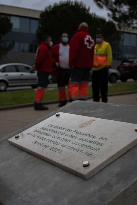 Figueres homenatja el personal essencial per la feina durant la pandèmia