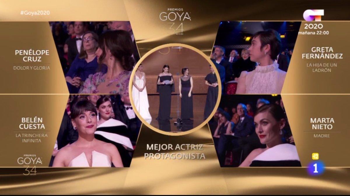 Momento en el que un espontáneo grita 'Estefanía' en los Premios Goya