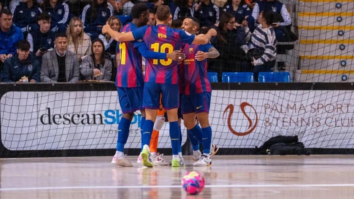 El Barça endosó una 'manita' al conjunto balear