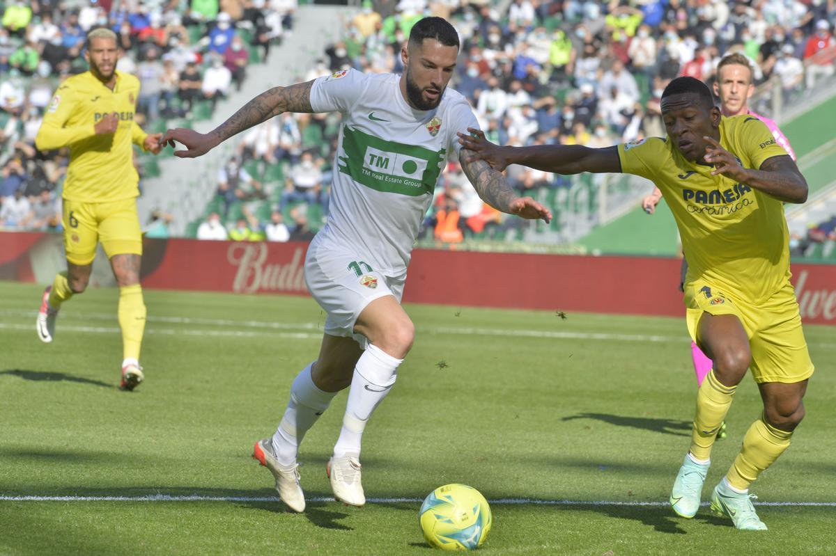 Tete Morente fue protagonista en el último Elche-Villarreal