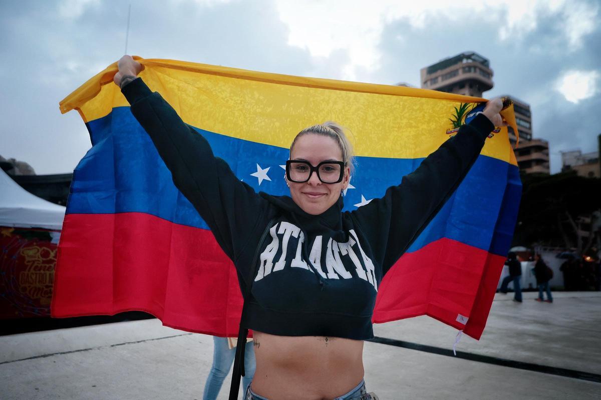 Concentración contra Maduro en plaza de España