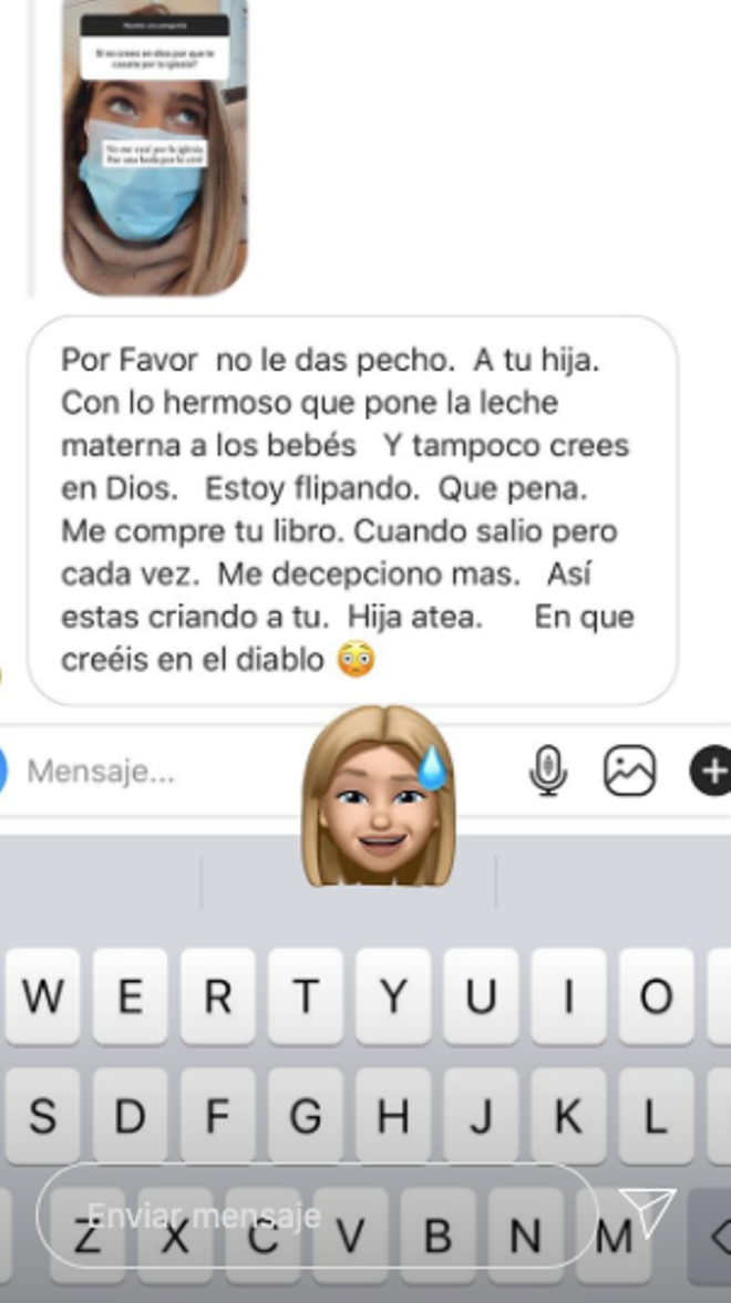 Un 'hater' acusa a Laura Escanes de creer en el diablo