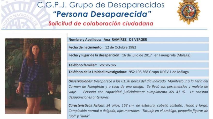 La Policía busca a una cordobesa desaparecida en Fuengirola