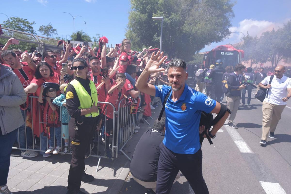 Así han recibido los aficionados al Mallorca en Son Moix antes del partido clave contra el Villarreal