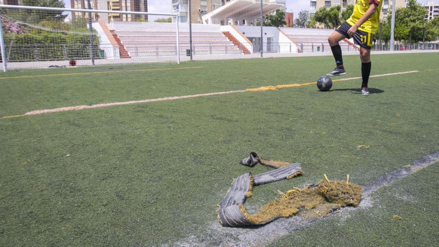 Imagen del césped de la Ciudad Deportiva