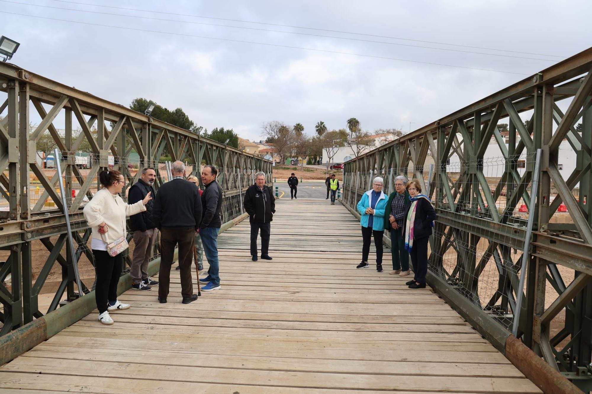 Loriguilla inaugura un nuevo puente provisional cinco meses después de la dana