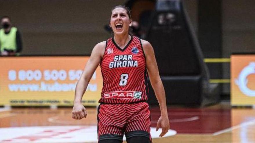 María Araújo,
durante el partido
ante el Schio. | // FIBA