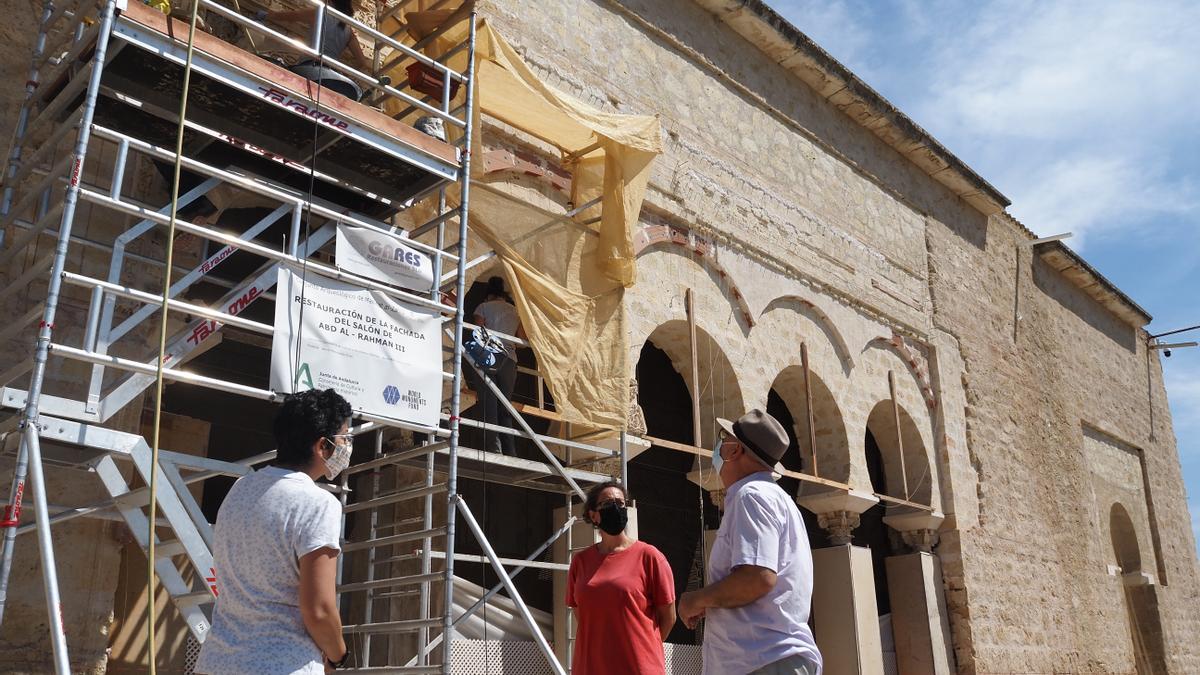 Trabajos en la fachada exterior.