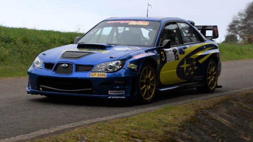 El Subaru Impreza WRC del tinerfeño Félix Brito.