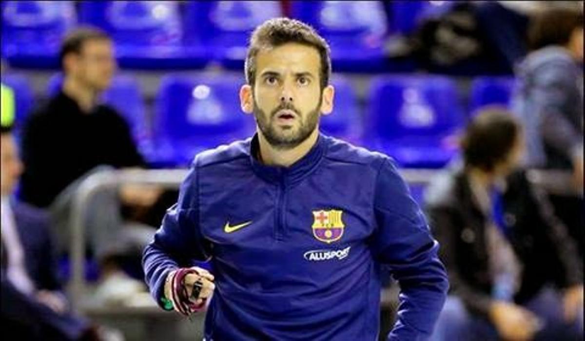 Ismael Camenforte, preparador físico del Real Madrid, en su etapa en el Barça.