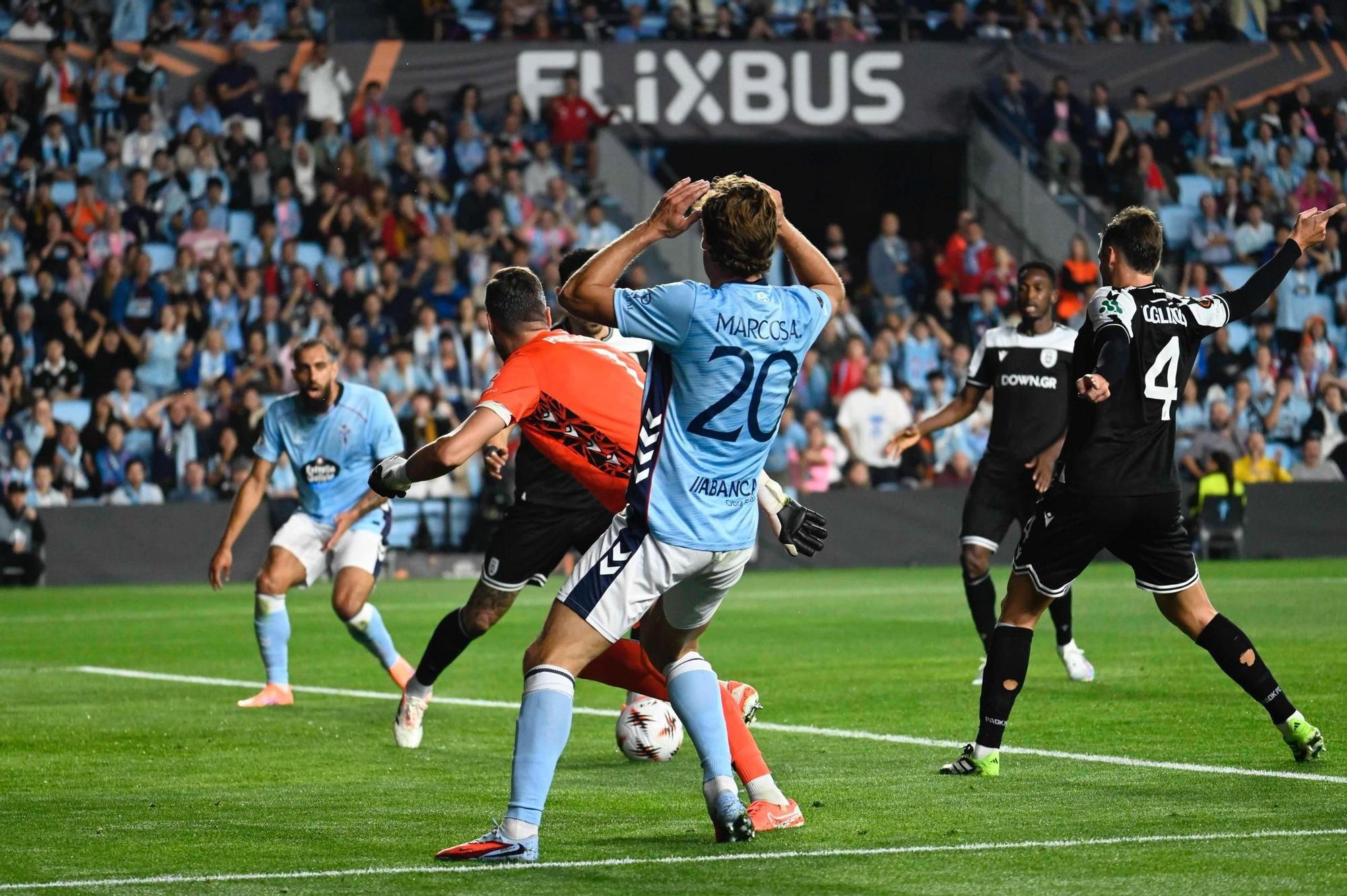 Las imágenes del Celta-PAOK