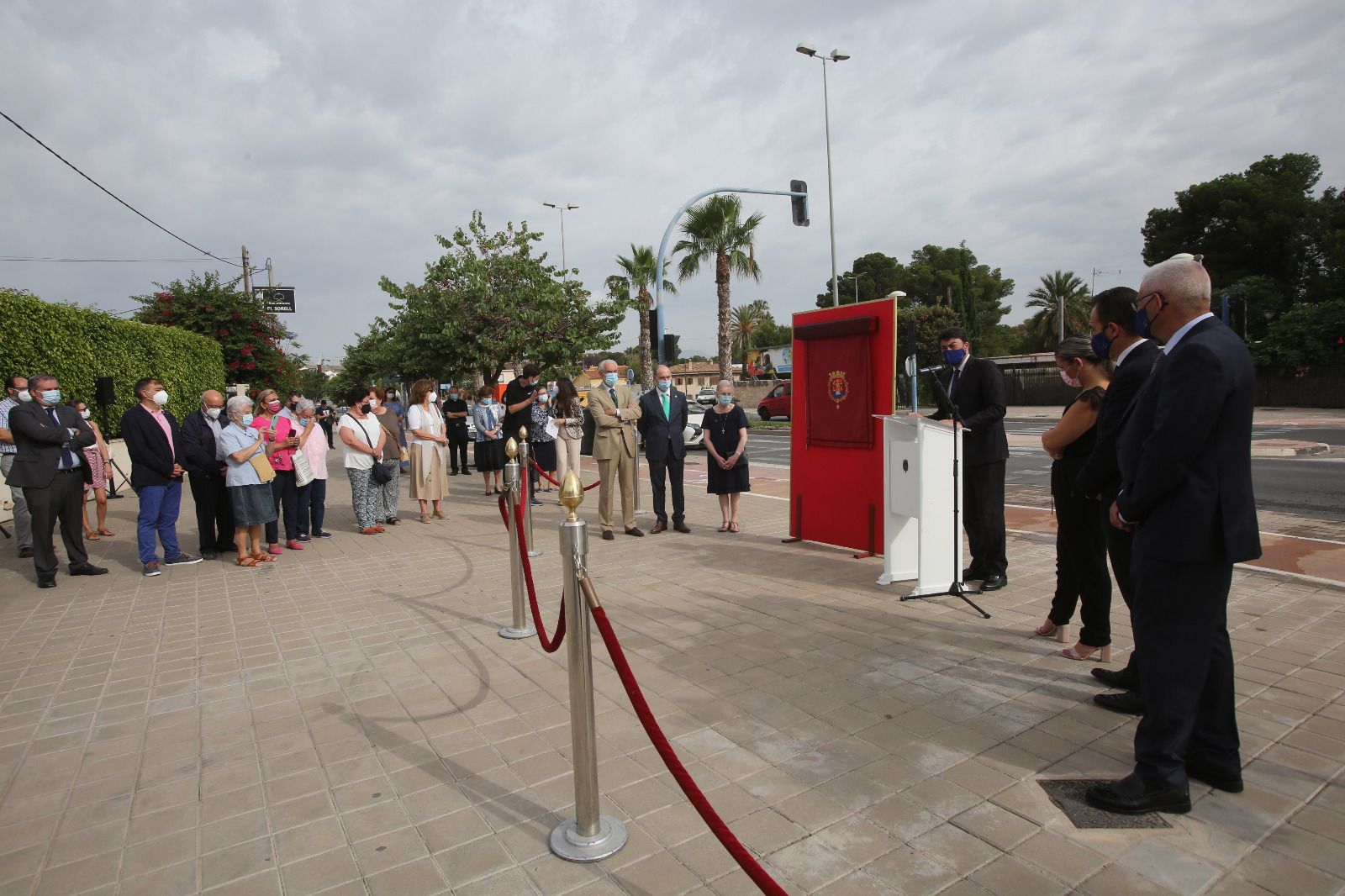 Inauguración de la rotonda Sor Juana María en Alicante