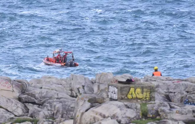 Operativo de búsqueda de un pescador desaparecido en la zona de Visma