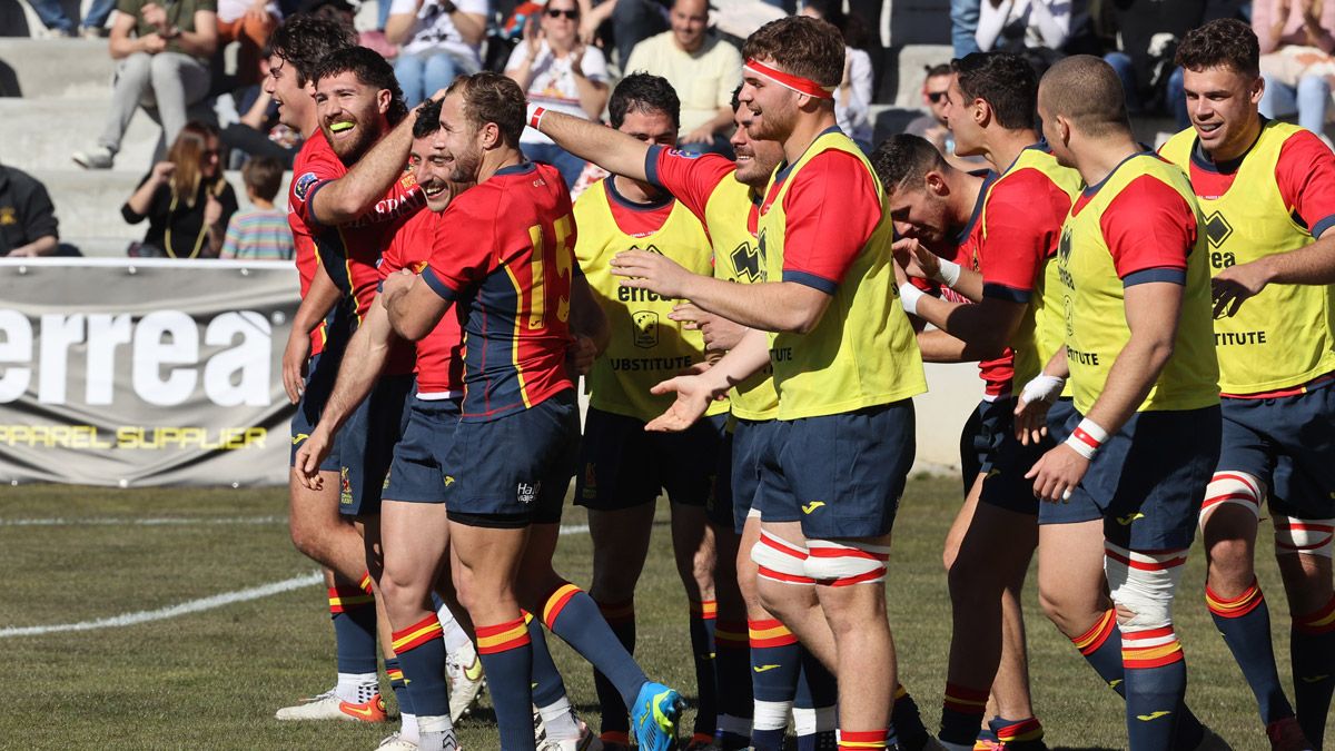 España celebrando el triunfo