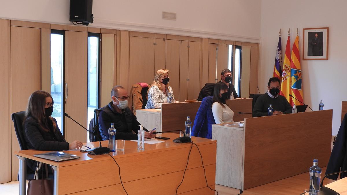 Grupo de consellers de Sa Unió en el pleno del Consell de Formentera