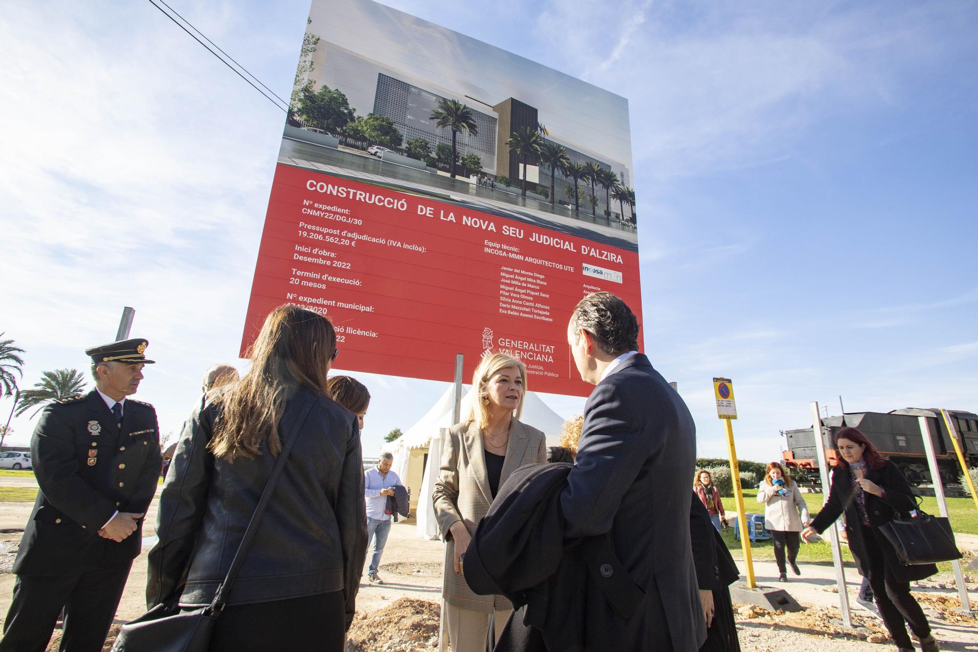 Inicio de la construcción del Palau de Justícia de Alzira