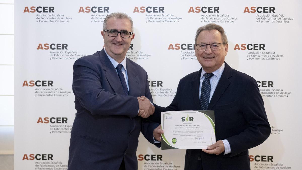 La asociación de fabricantes de cerámica recibe un nuevo reconocimiento