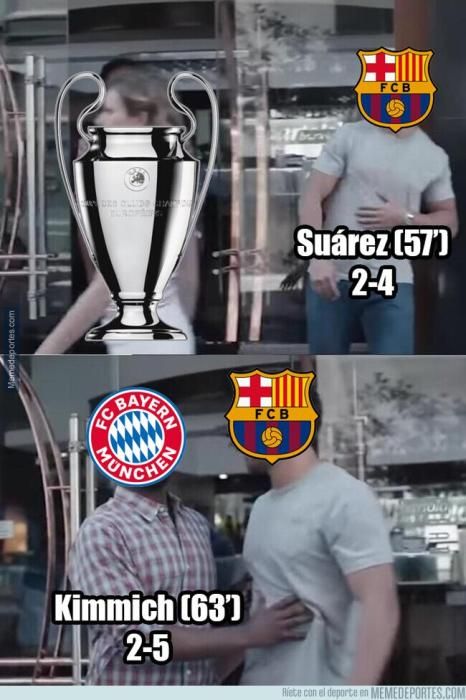 Los mejores memes del Barcelona - Bayern de Champions