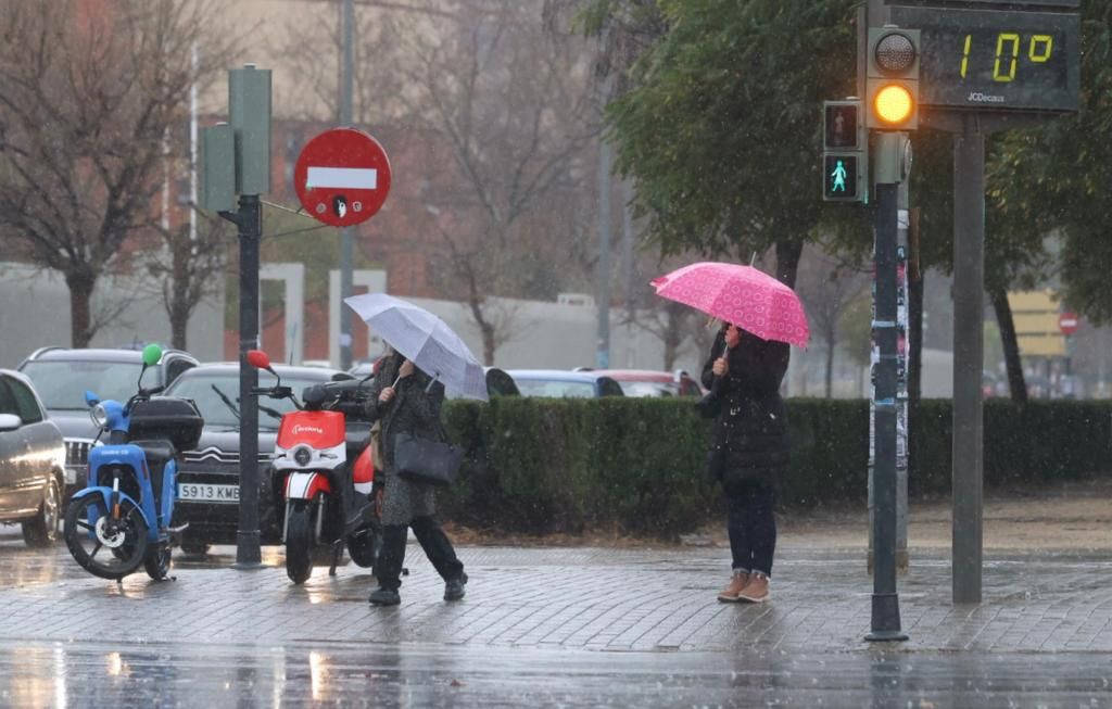 Temporal de lluvia en València