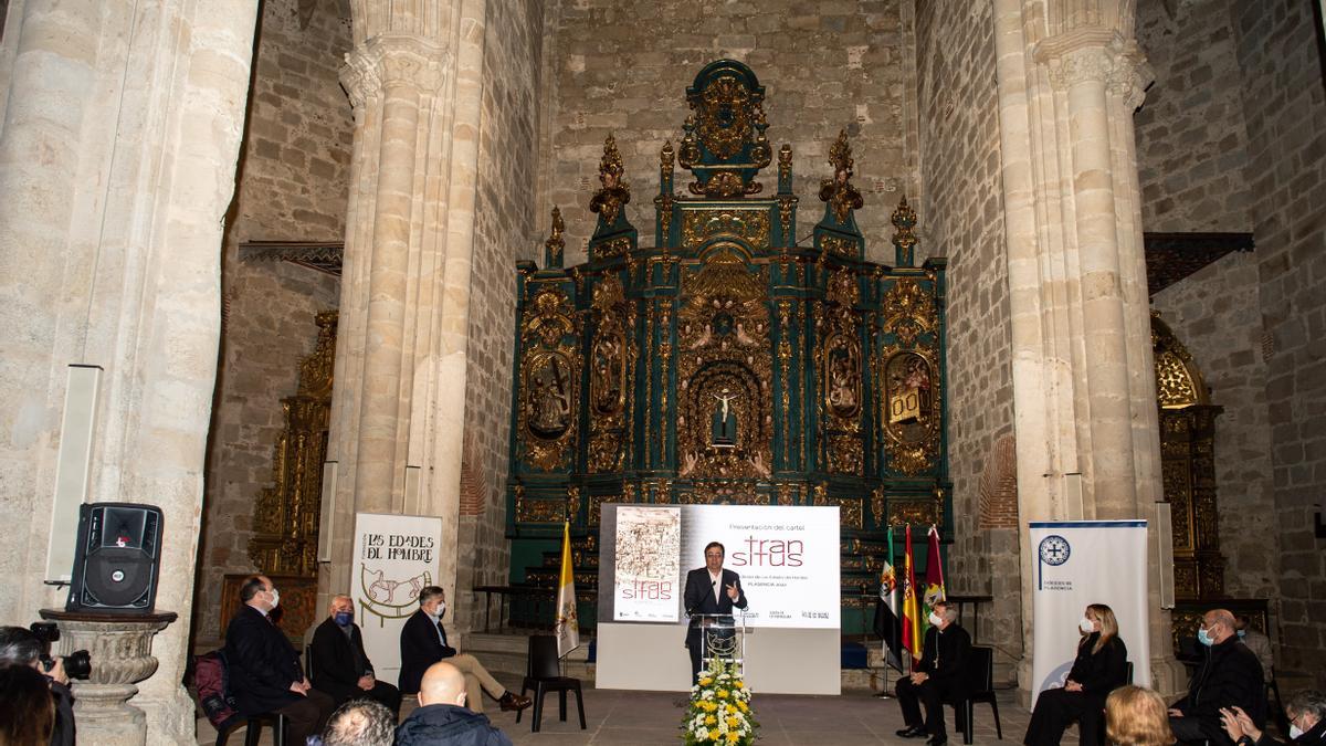 Presentación del tema de las Edades del Hombre, en la catedral Vieja de Plasencia.