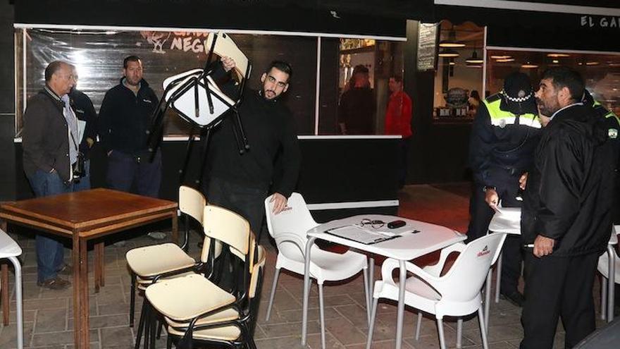 Detalle de una de las inspecciones llevadas a cabo en Teatinos.