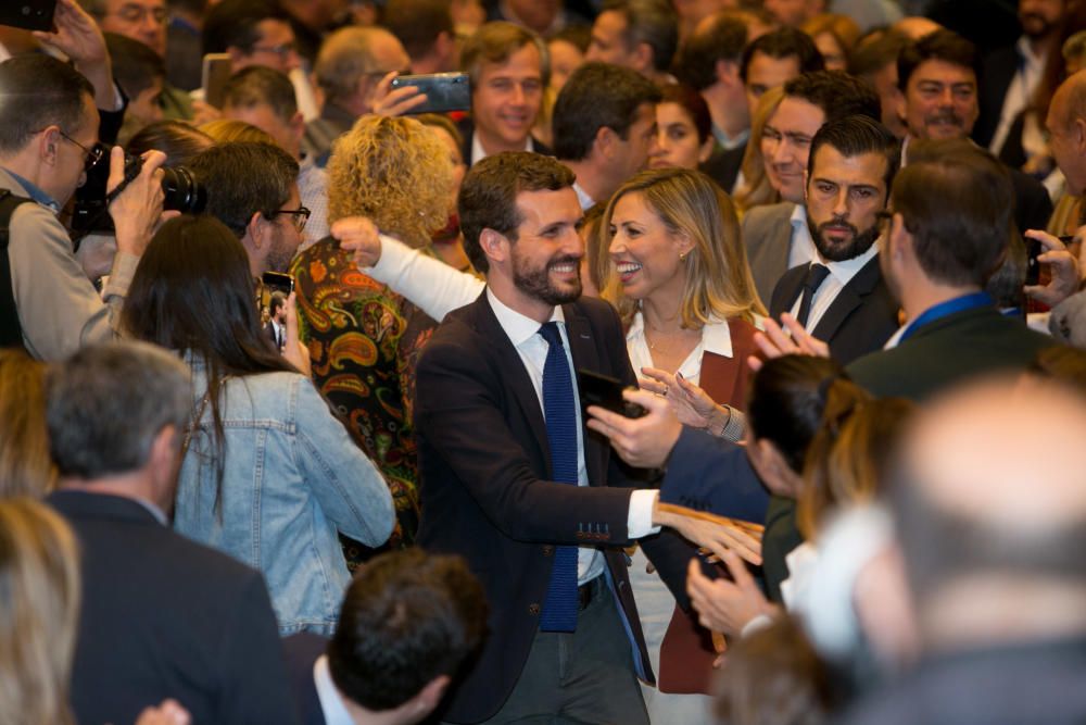 Pablo Casado centra su campaña en la economía durante un acto del PP celebrado en Alicante