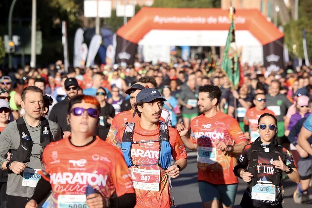 Las mejores imágenes de la TotalEnergies Maratón Murcia Costa Cálida