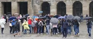 Santiago ya supera la media de lluvia acumulada de los últimos años, pero no alcanza el récord