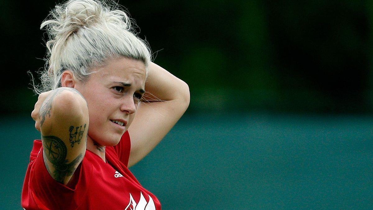 Mapi León, en su anterior etapa como internacional