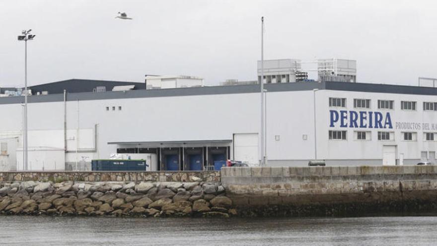 Factoría del Grupo Pereira en el puerto pesquero de Vigo. // Adrián Irago