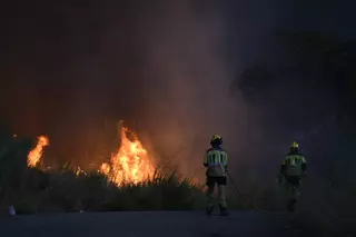 Incendio en el Cerro de los Pinos en Cáceres