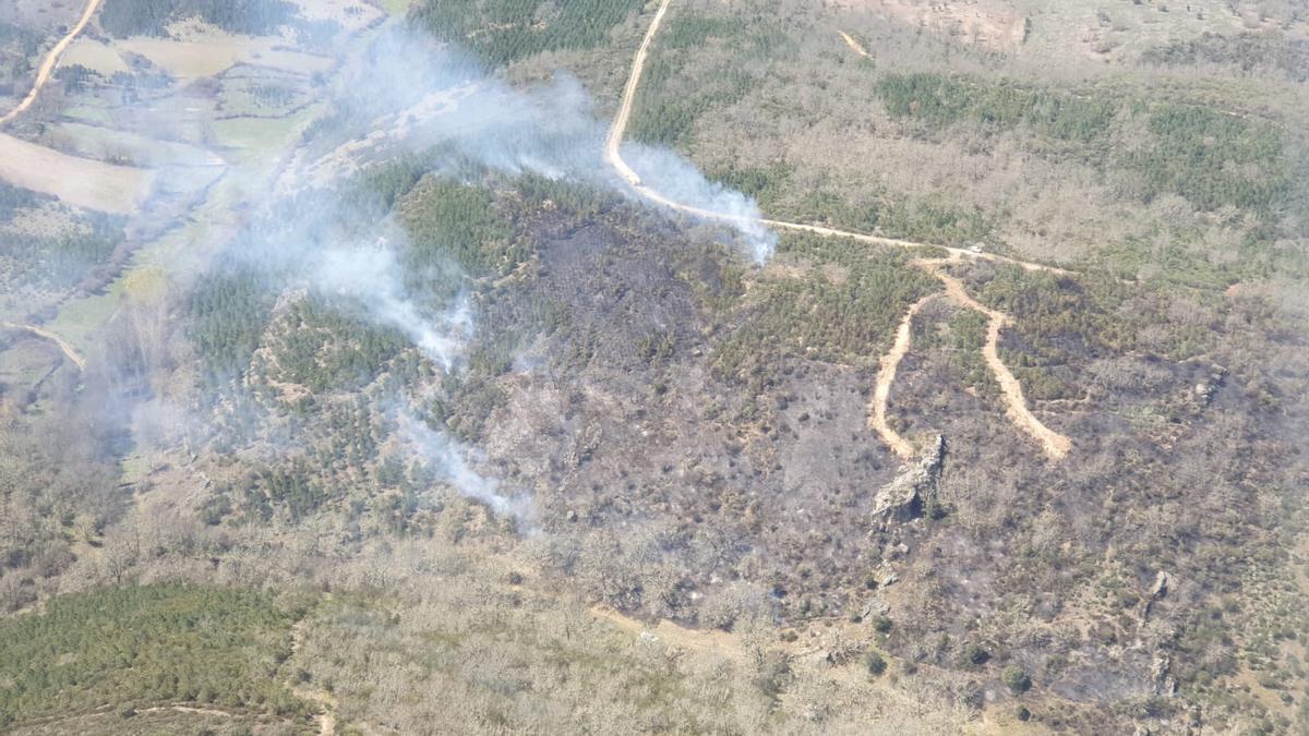 Incendio en Castillo de Alba.