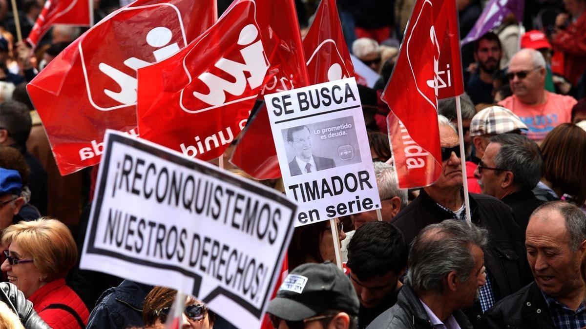 Manifestación del 1 de Mayo día del Trabajador