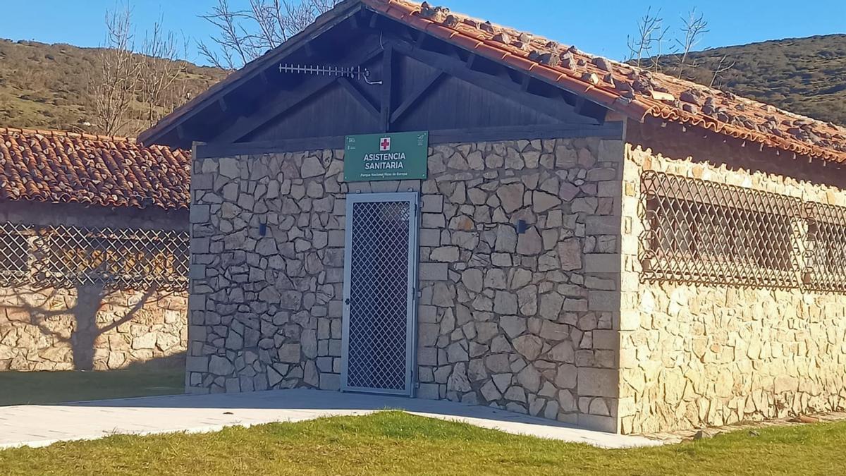 La cabaña que podría funcionar como puesto de emergencia.